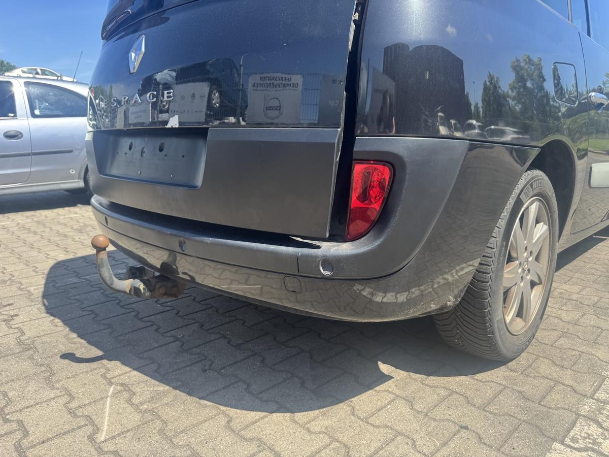 Renault Espace 4 original Sto&szlig;stange Stossf&auml;nger hinten NV676 Schwarz Phase 3 Bj.2011
